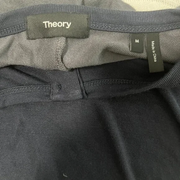 Theory Men's Blue & Gray Long Sleeve Top Size Medium - Picture 2 of 5